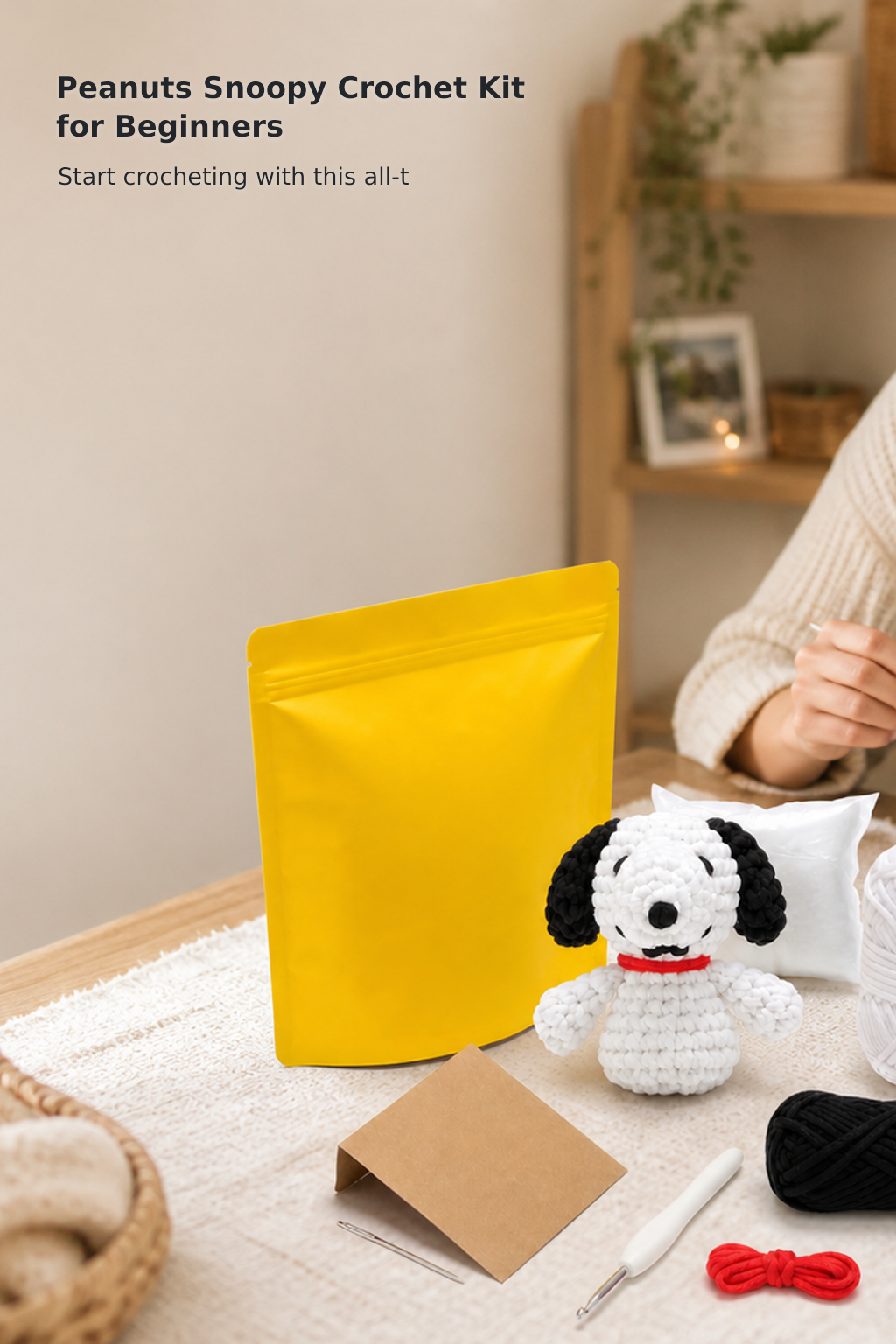 Peanuts Snoopy Beginner Crochet Kit