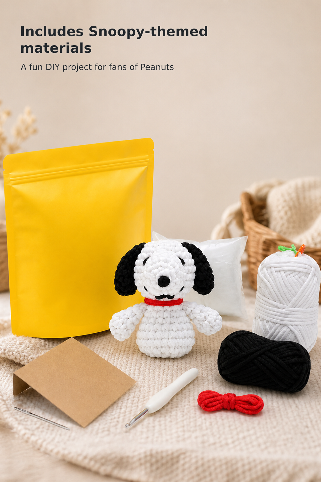 Peanuts Snoopy Beginner Crochet Kit